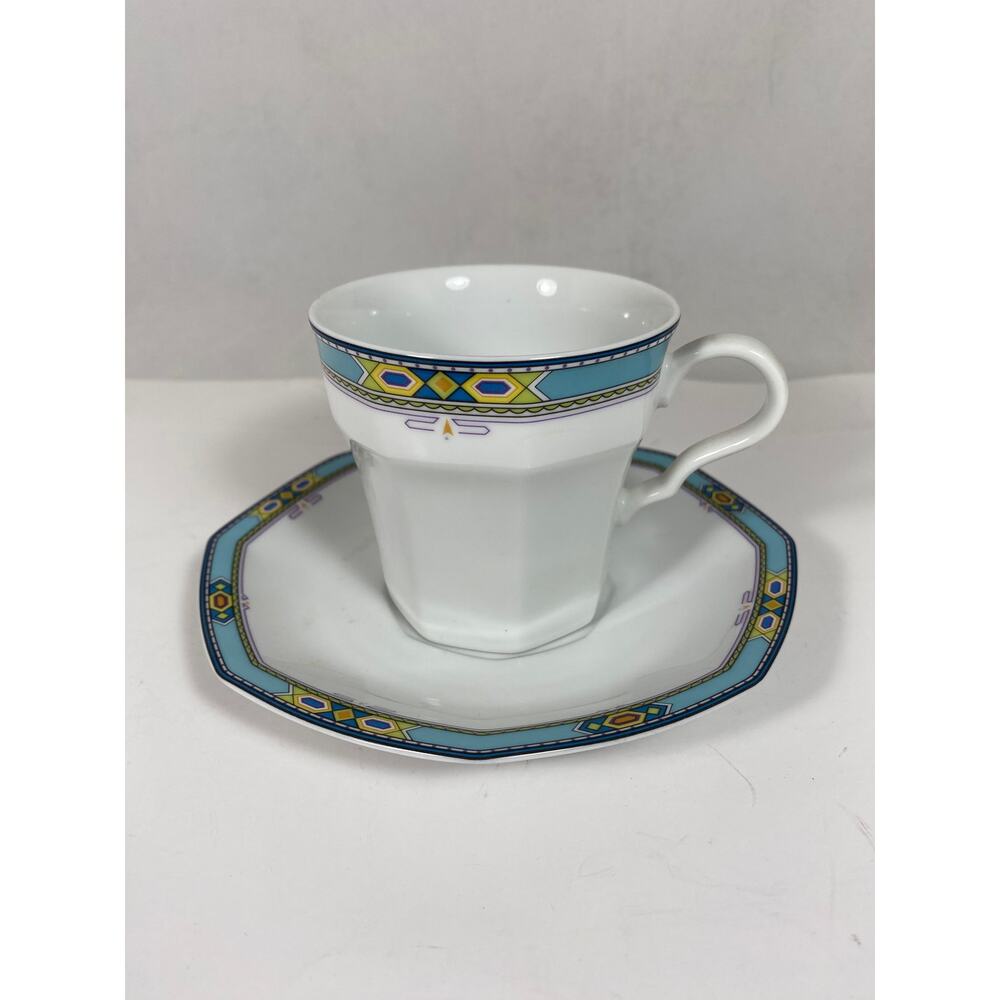 Christopher Stuart Southwest Y0002 Cup & Saucer Set Of 10 Cups and 3 Saucers - Picture 3 of 8